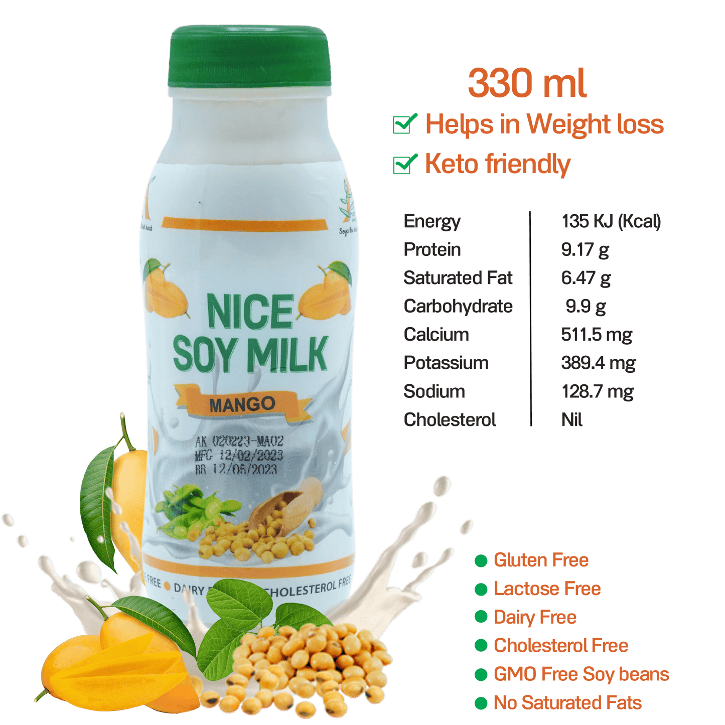 MANGO SOY MILK - 330ML