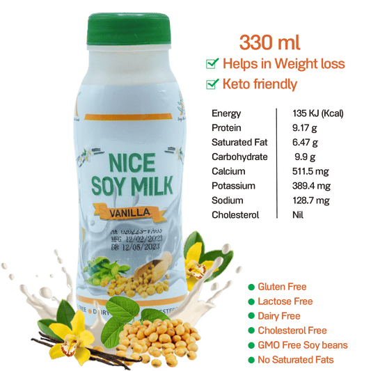 VANILLA SOY MILK - 330ML